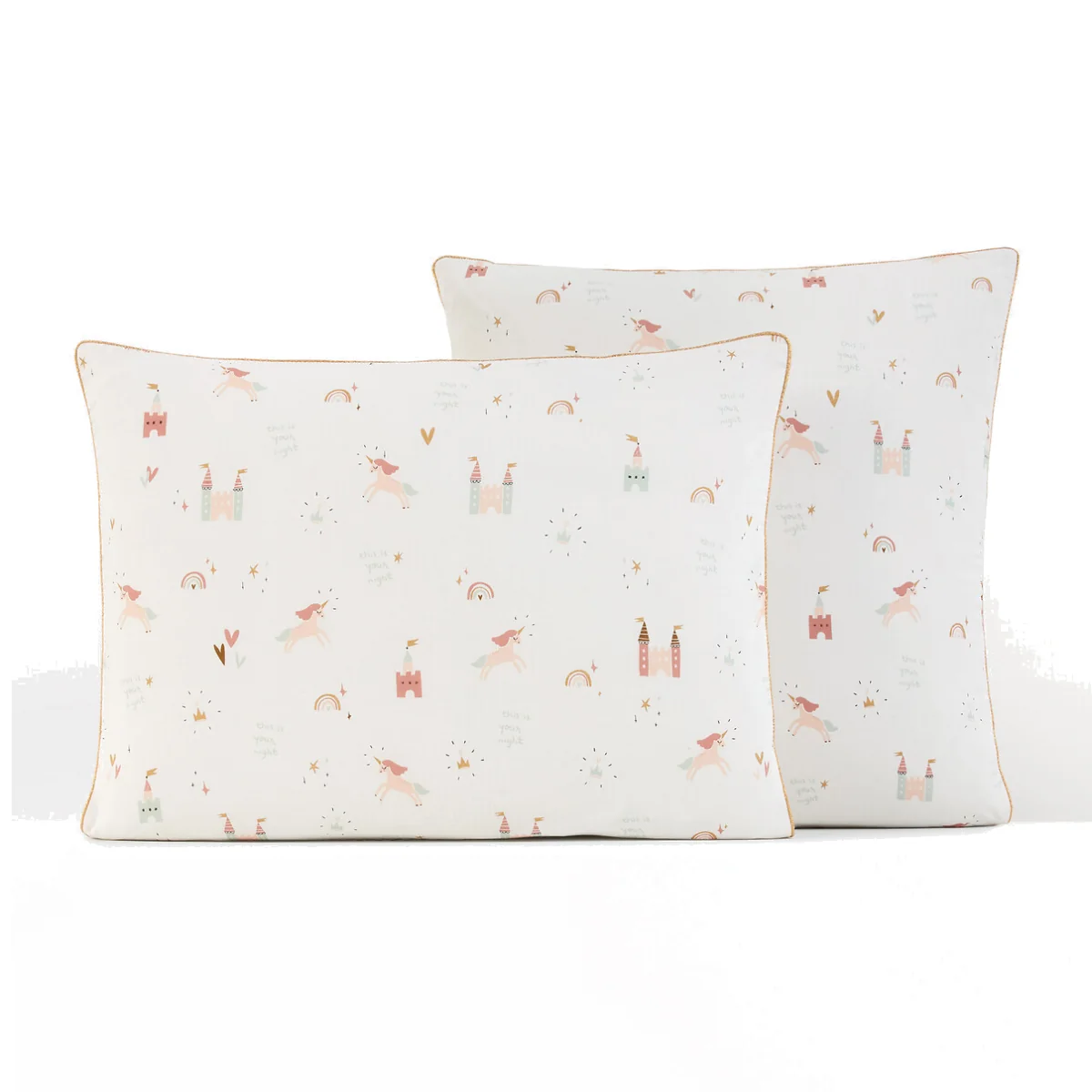 Unicorn Castle 100% Cotton Pillowcase – image 1