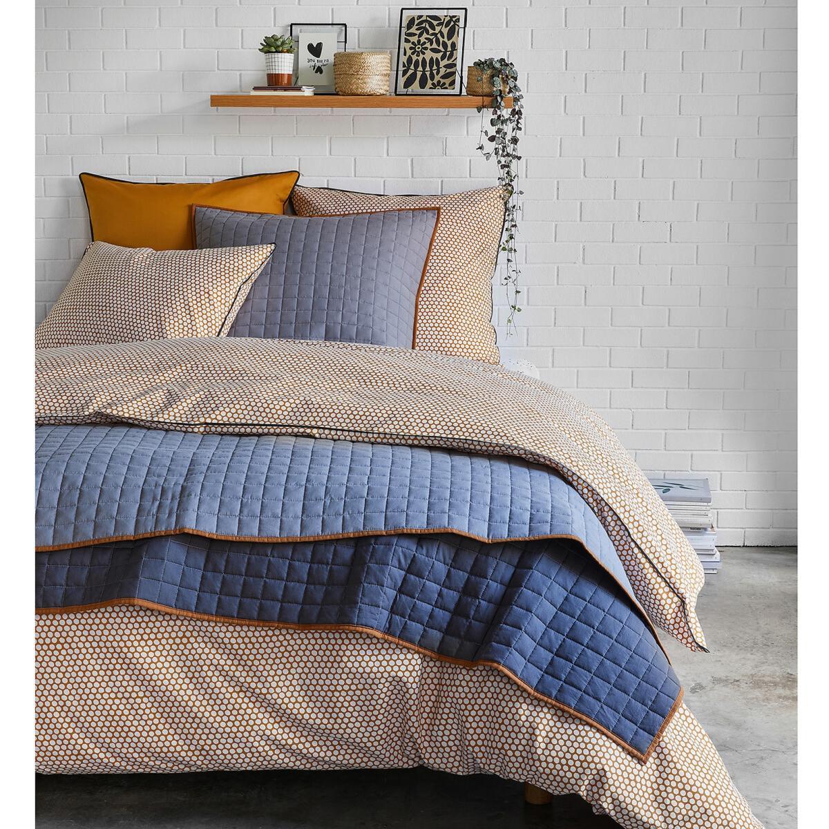 Duo Geometric Cotton Percale 180 Thread Count Pillowcase – image 7
