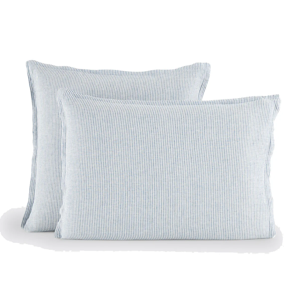 Limona Blue Pillowcase in Washed Linen – image 1