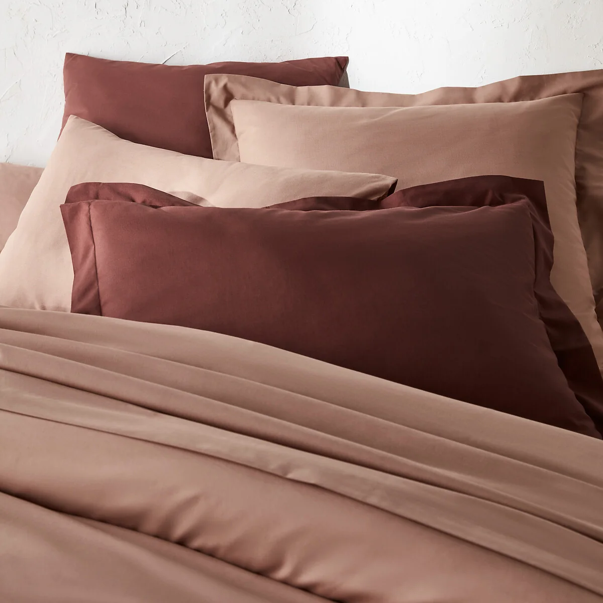 Scenario Plain Polycotton Bolster Pillowcase – image 2