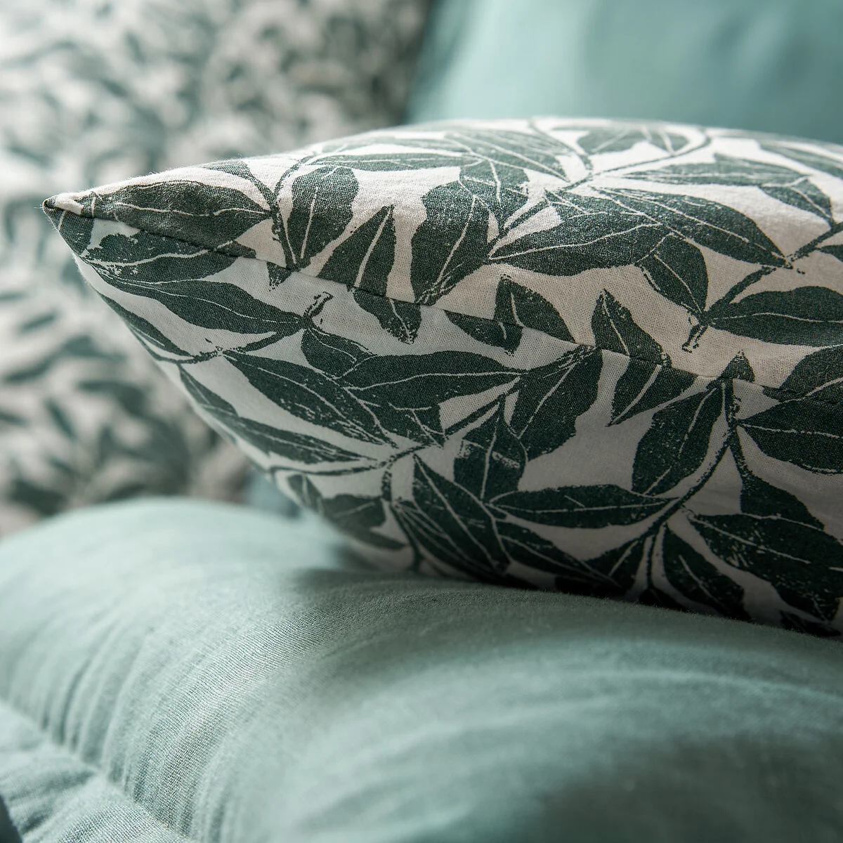 Feuillage 100% Washed Cotton Pillowcase – image 2