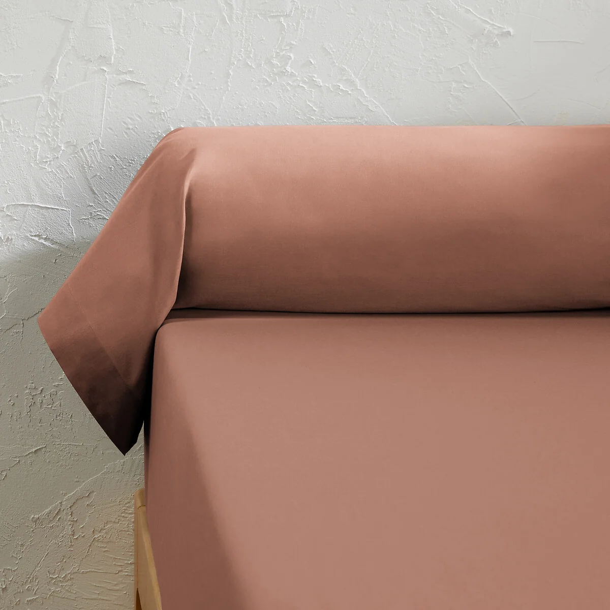 Scenario Plain 100% Cotton Bolster Pillowcase – image 2