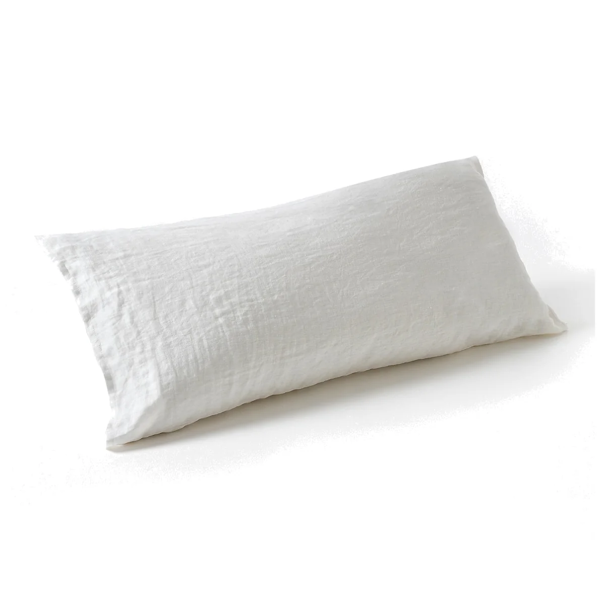 Elina 100% Washed Linen Bolster Pillowcase – image 1