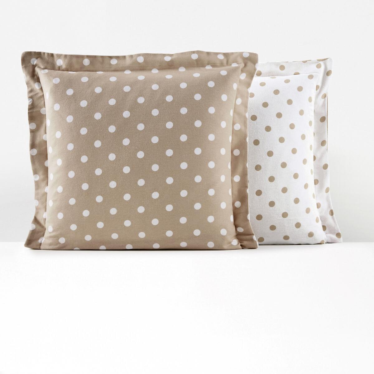Clarisse Flannel Pillowcase in Polka Dot Print – image 3
