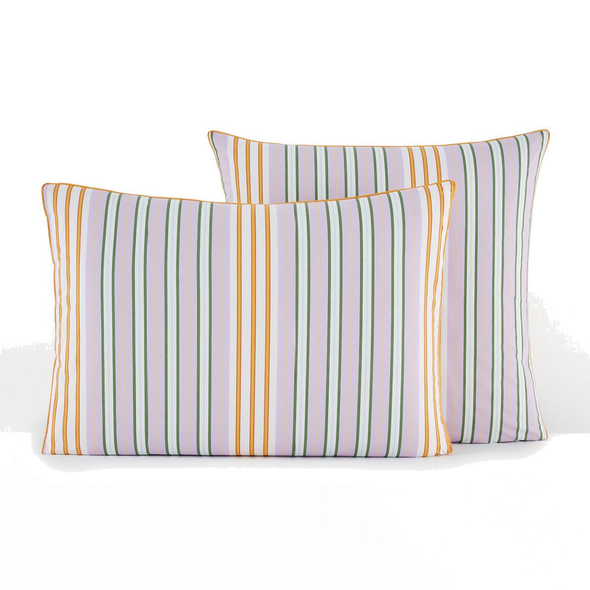 Ida Striped 100% Cotton Percale 200 Thread Count Pillowcase – image 1