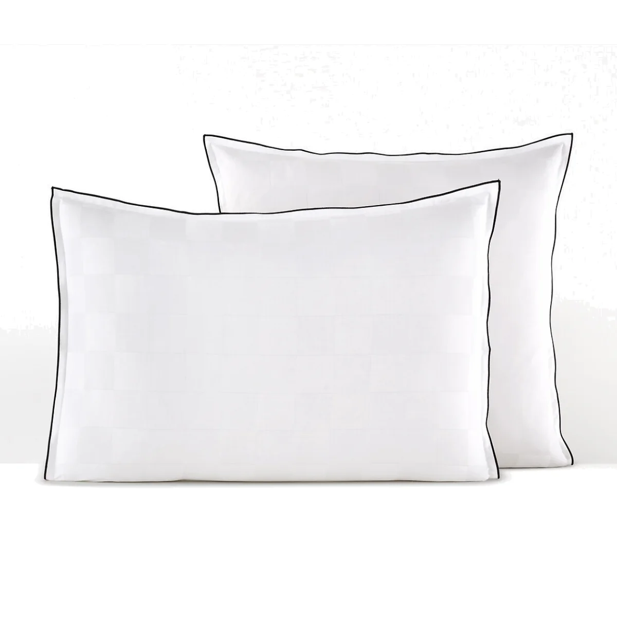 Victor Checkerboard 100% Washed Cotton Satin 300 Thread Count Pillowcase – image 1