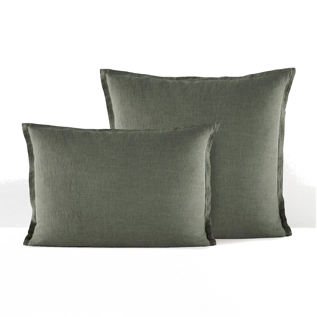 Linot Plain 100% Washed Linen Pillowcase – image 1
