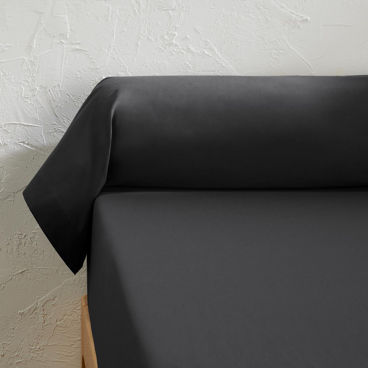 Scenario Plain 100% Cotton Bolster Pillowcase – image 1