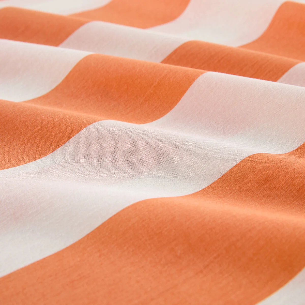 Hendaye Orange Striped Cotton Pillowcase – image 4
