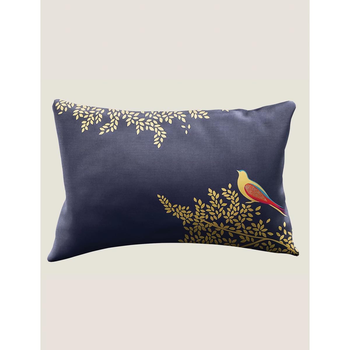 M&S Sara Miller 2 Pack Pure Cotton Smokey Birds Pillowcases - Navy Mix, Navy Mix – image 3