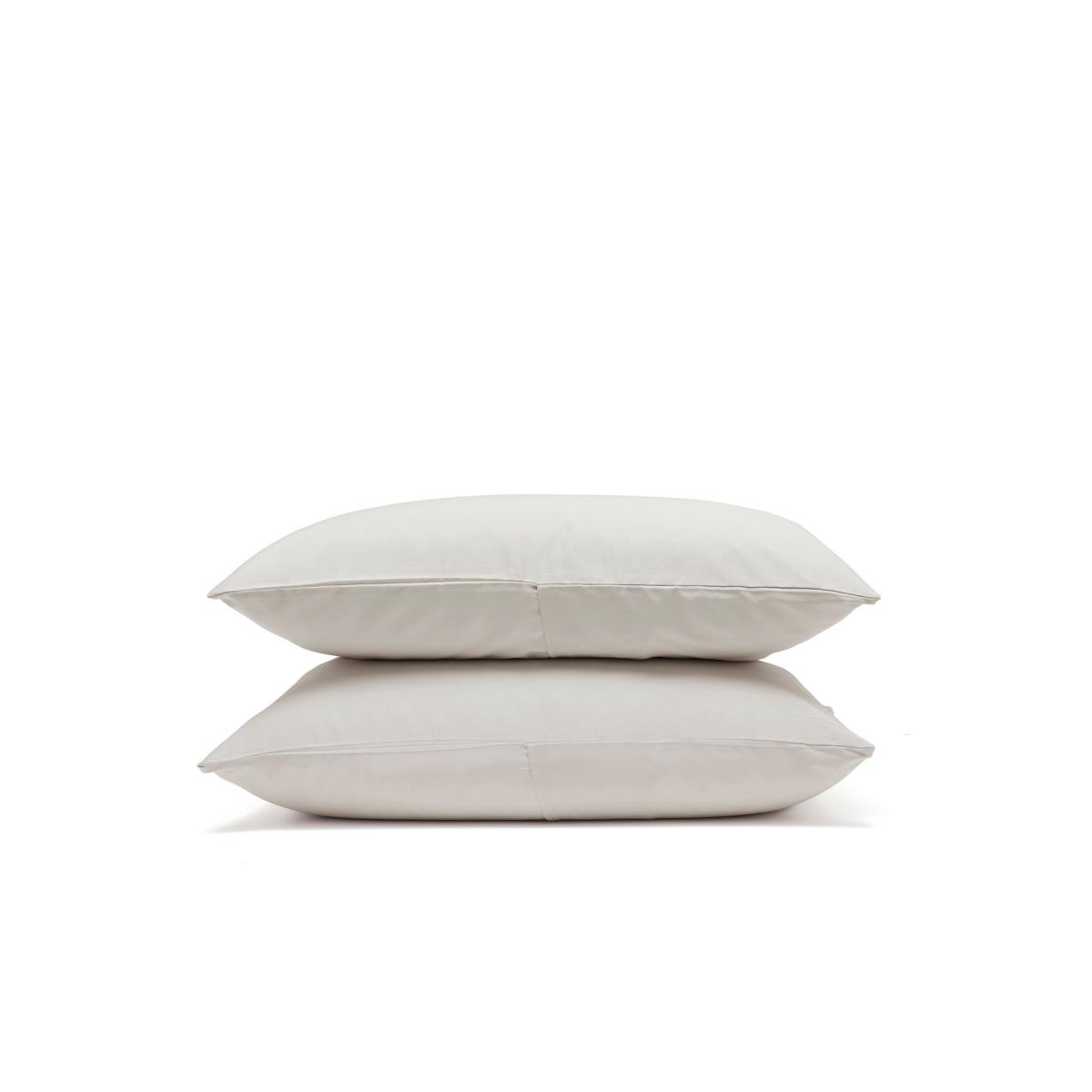 Bedfolk 2 Pack Pure Cotton Sateen Luxe Pillowcases - White, White – image 3