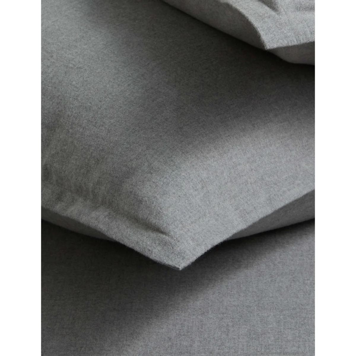 M&S 2 Pack Brushed Cotton Marl Pillowcases Grey Marl – image 2