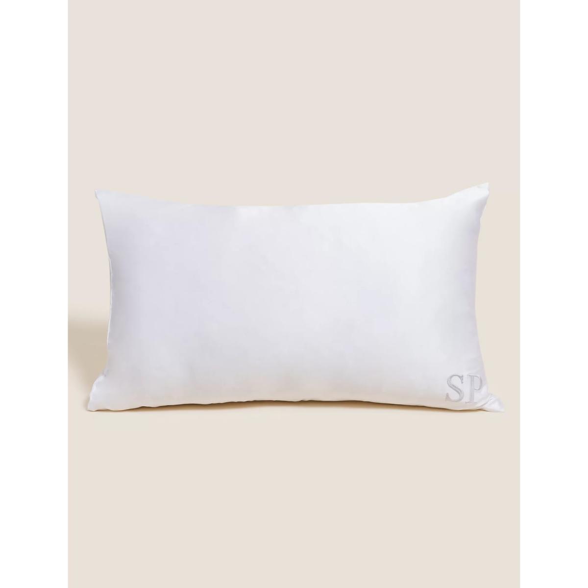 M&S Personalised Silk Pillowcase - White, White – image 2
