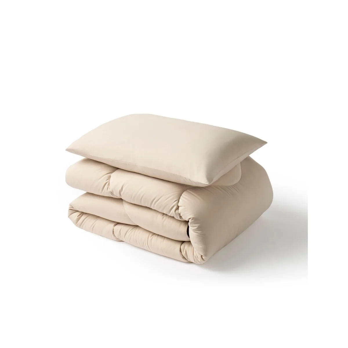 Night Lark 4.5 Tog Coverless Duvet and Pillowcase Oatmeal – image 10