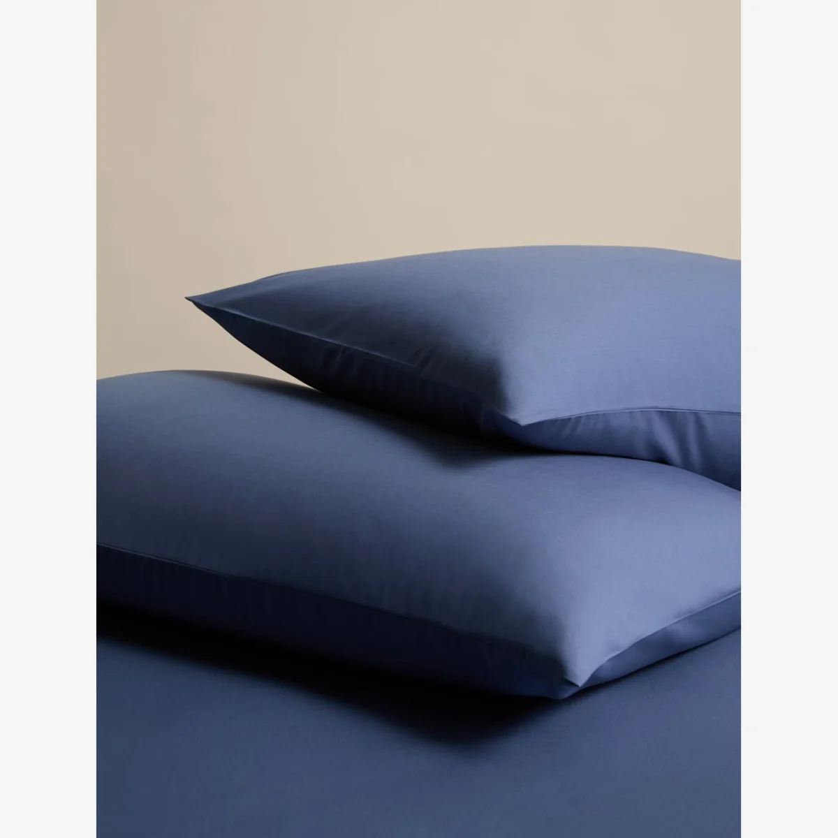 M&S 2 Pack Cotton Rich Pillowcases Slate Blue – image 1