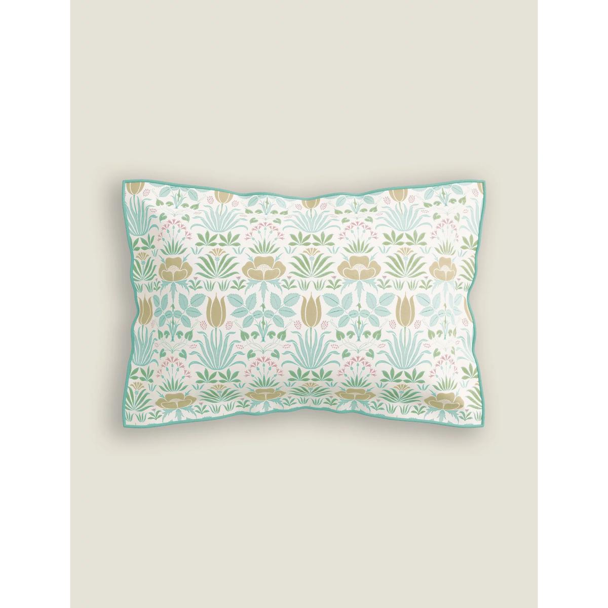 V&A Cotton Percale Voysey Anselm Pillowcase - Aqua, Aqua – image 3