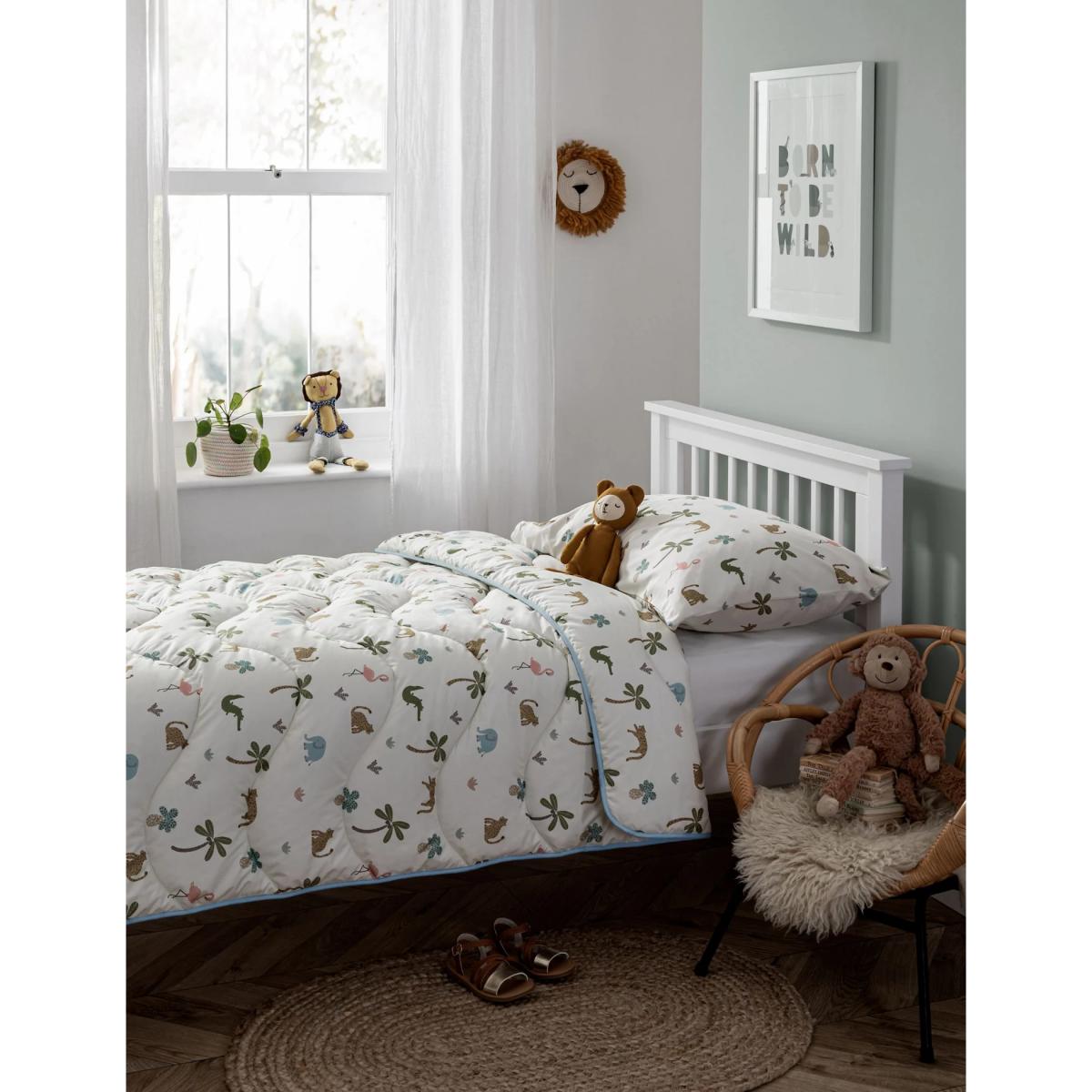 Night Lark Jungle 4 Tog Coverless Duvet & Pillowcase - SGL - Multi, Multi – image 3