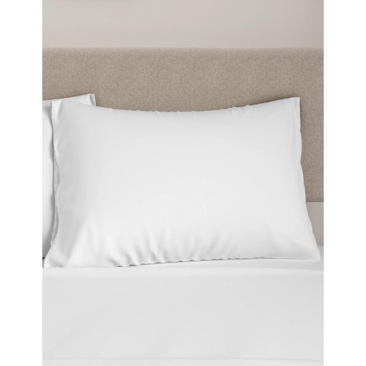 M&S 2 Pack Jersey Standard Pillowcases - White, White,Grey Marl,Natural,Pink,Mid Blue – image 2