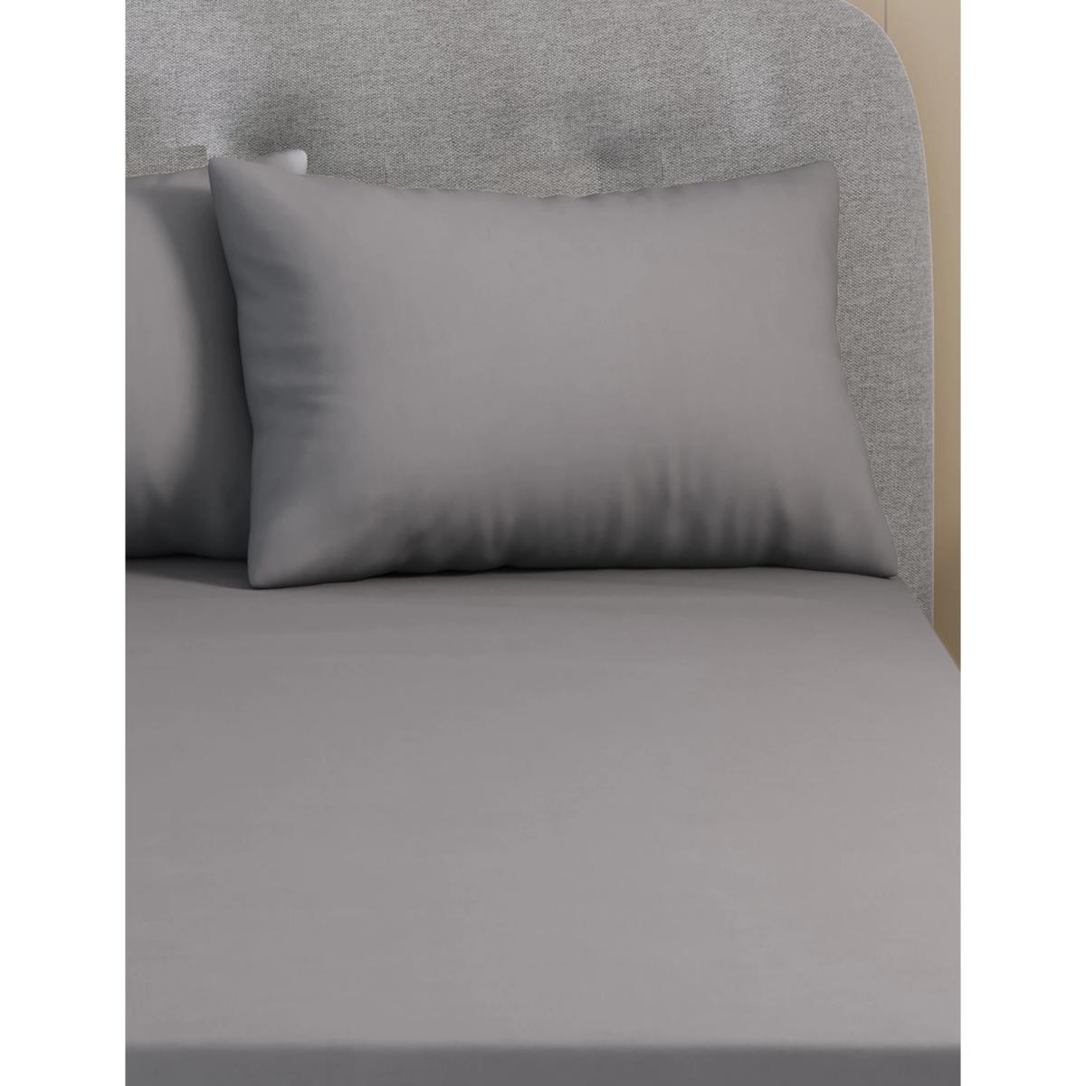 M&S 2 Pack Egyptian Cotton Sateen Pillowcases - Light Cream, Ash Grey,Duck Egg,White,Pearl Grey,Light Cream – image 4