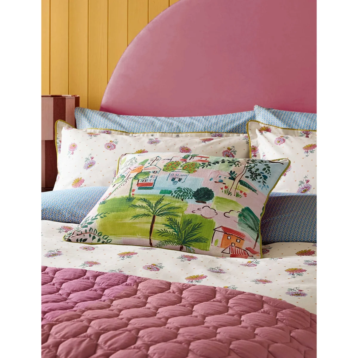 LAND & SHORE 2 Pack Pure Cotton Rene Pillowcases Light Blue Mix – image 5