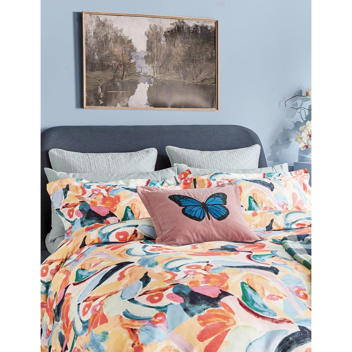 Ted Baker Pure Cotton Sateen Abstract Art Oxford Pillowcase - Multi, Multi – image 2