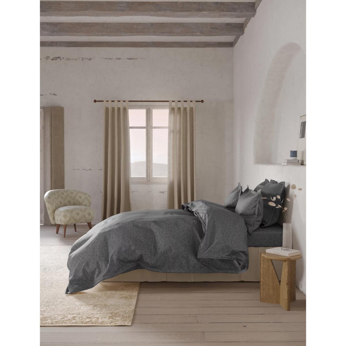 M&S X Fired Earth 2pk Pure Brushed Cotton Twill Oxford Pillowcases - Garden Folly, Garden Folly,Bamyan Blue,Charcoal,Malm – image 3