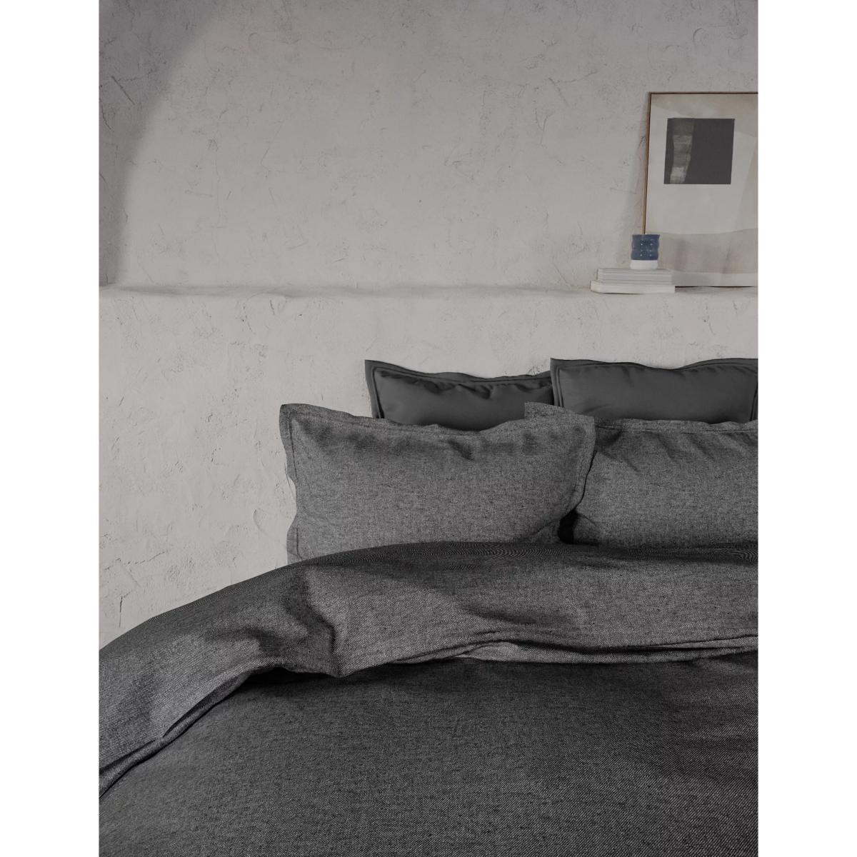 M&S X Fired Earth 2pk Pure Brushed Cotton Twill Oxford Pillowcases - Garden Folly, Garden Folly,Bamyan Blue,Charcoal,Malm – image 4