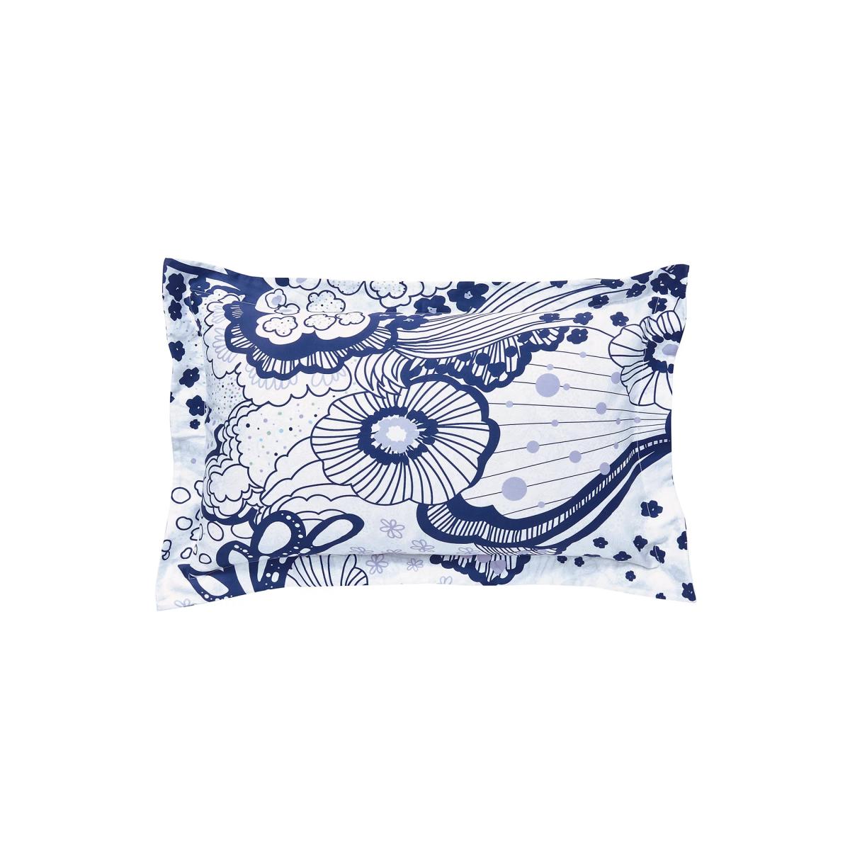 Ted Baker Pure Cotton Swirl Floral Oxford Pillowcase - Navy, Navy – image 3