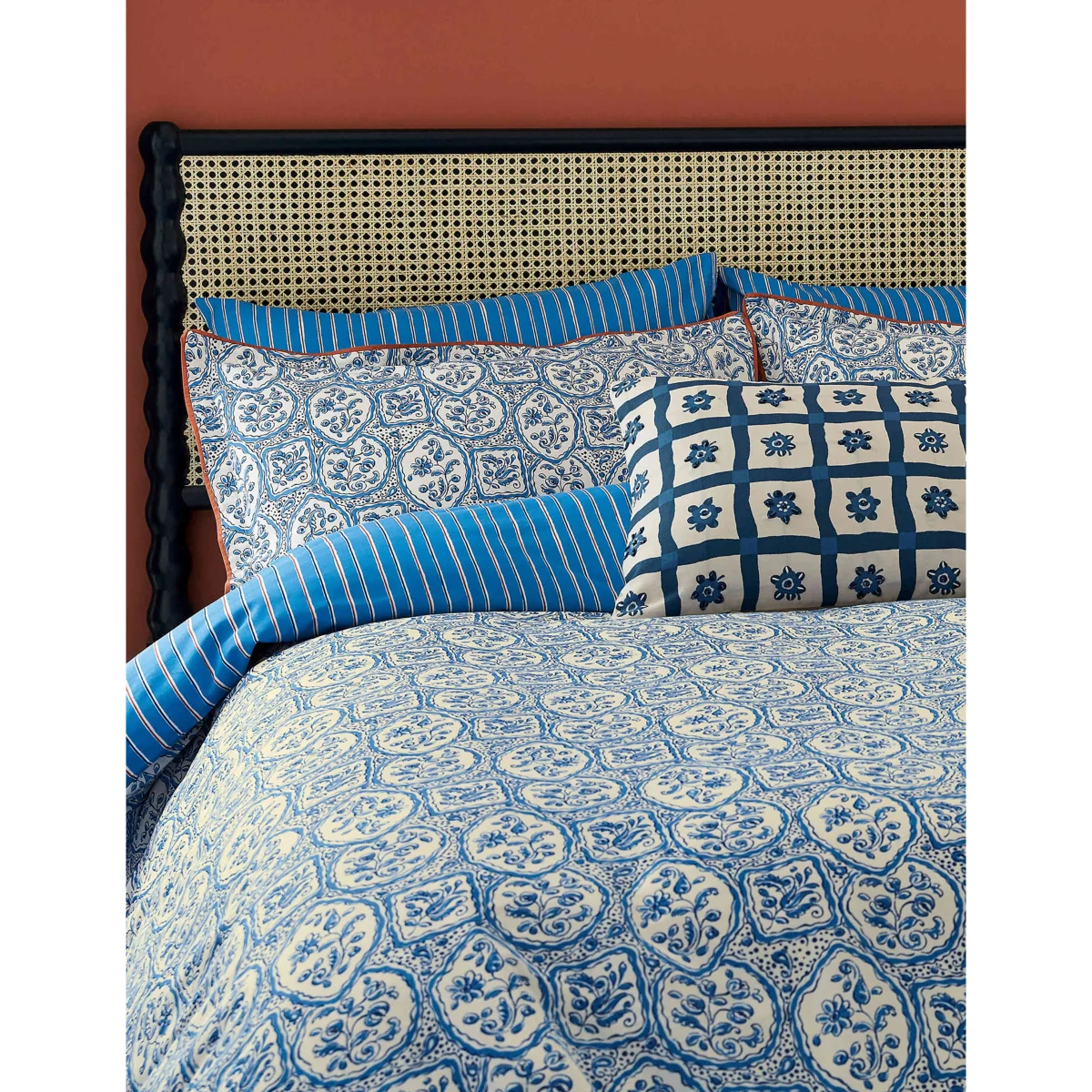 LAND & SHORE 2 Pack Pure Cotton Portrait Stripe Piilowcases Blue Mix – image 5