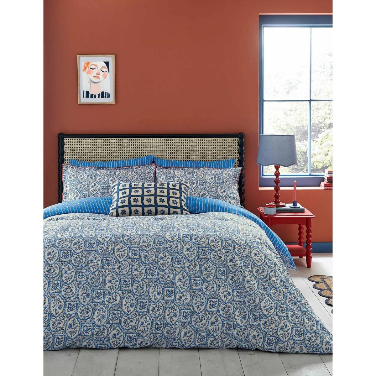 LAND & SHORE 2 Pack Pure Cotton Portrait Stripe Piilowcases Blue Mix – image 6