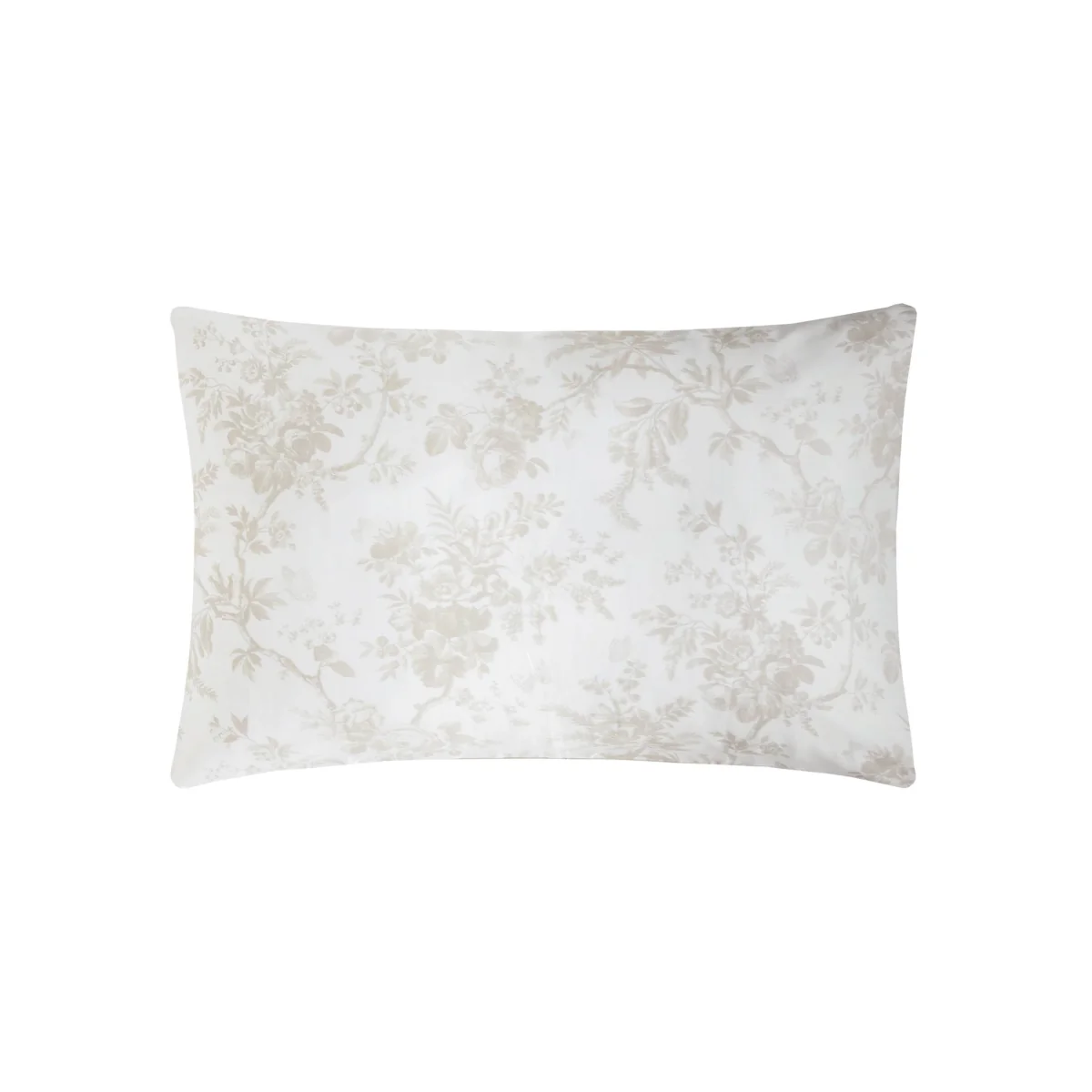 Laura Ashley 2 Pack Pure Cotton Walled Garden Pillowcases Light Grey Mix – image 2