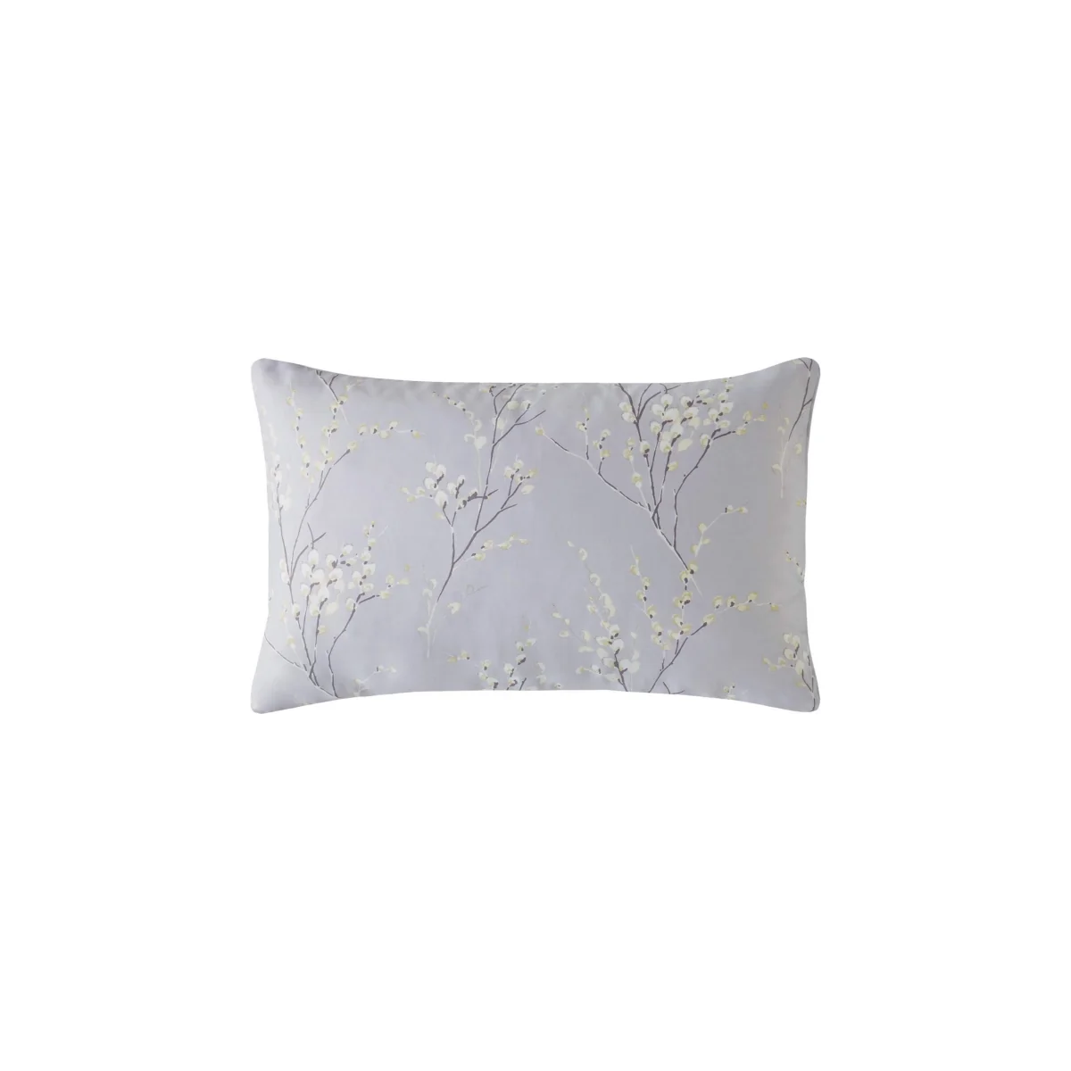 Laura Ashley 2 Pack Pure Cotton Sateen Pussy Willow Pillowcases Silver Grey – image 3