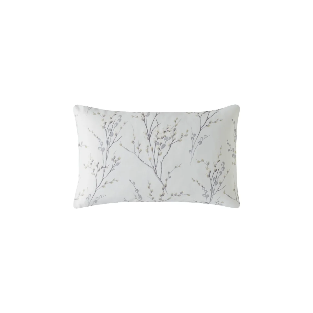 Laura Ashley 2 Pack Pure Cotton Sateen Pussy Willow Pillowcases Silver Grey – image 4