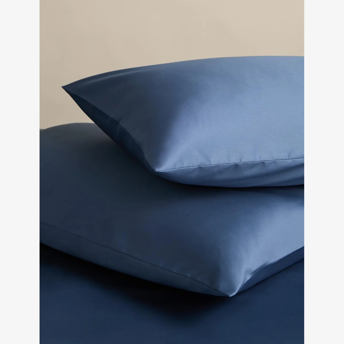 M&S Egyptian Cotton 230 Thread Count Silky Pillowcases Slate Blue – image 1