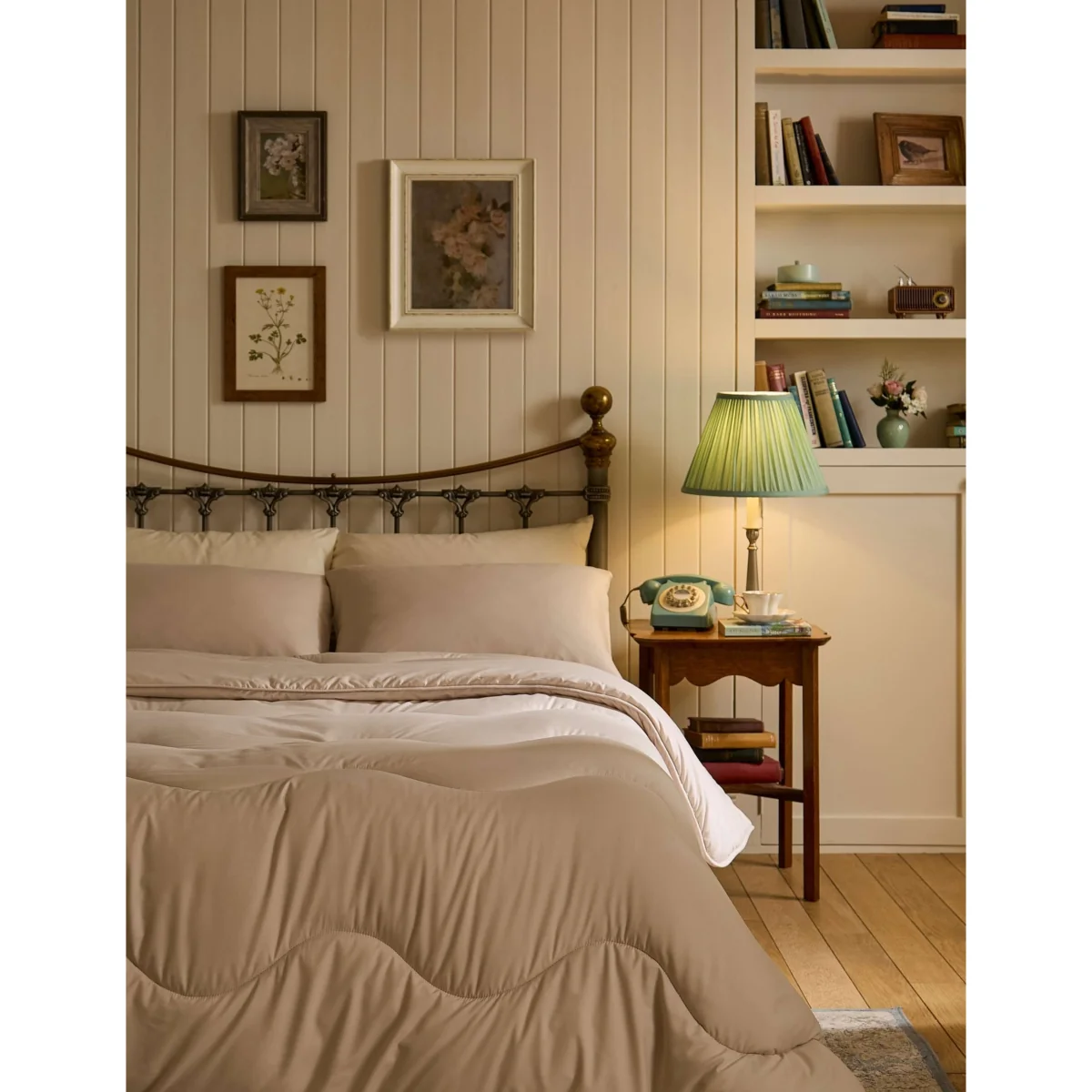 Night Lark 10.5 Tog Coverless Duvet & Pillowcase Olive – image 2