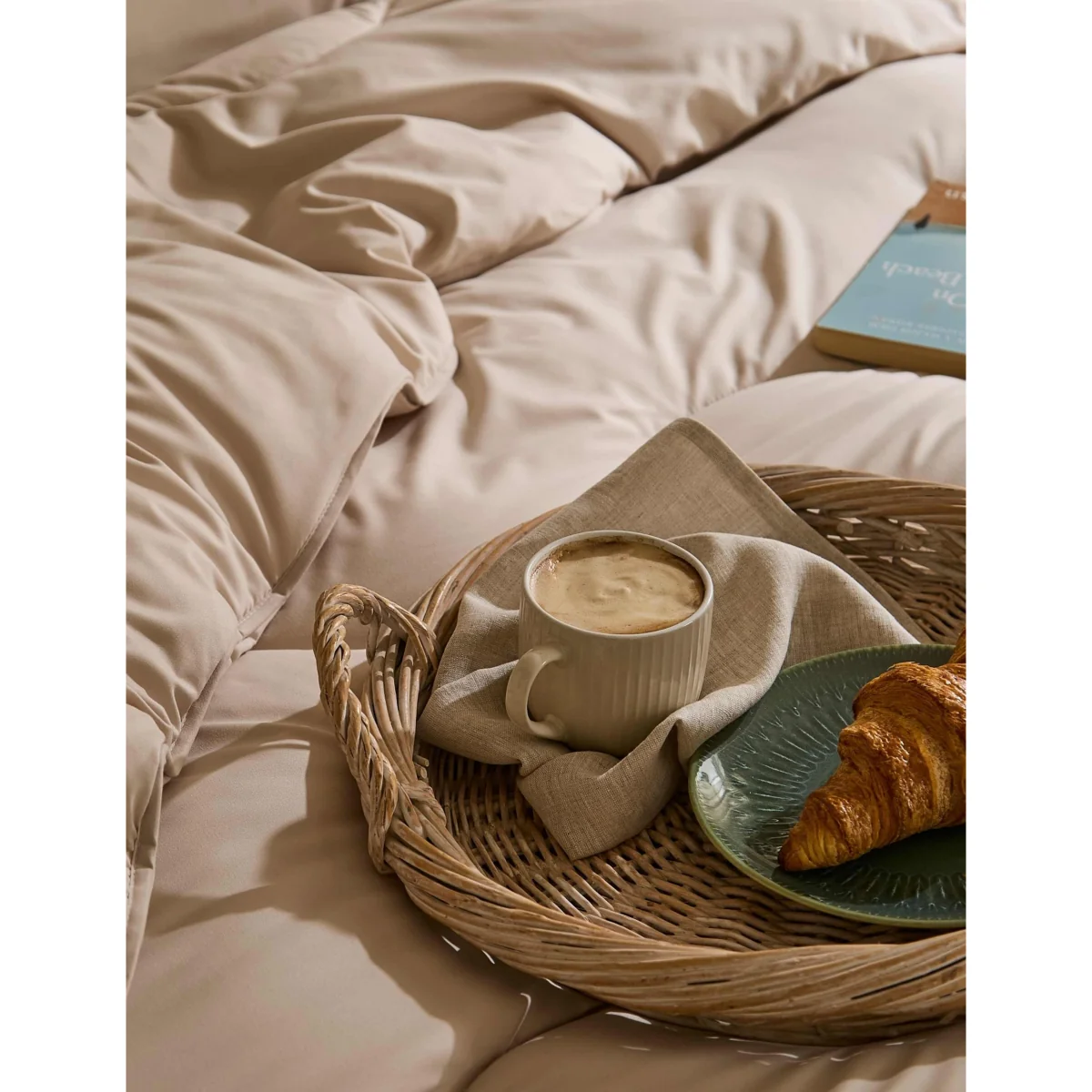 Night Lark 10.5 Tog Coverless Duvet & Pillowcase Olive – image 8