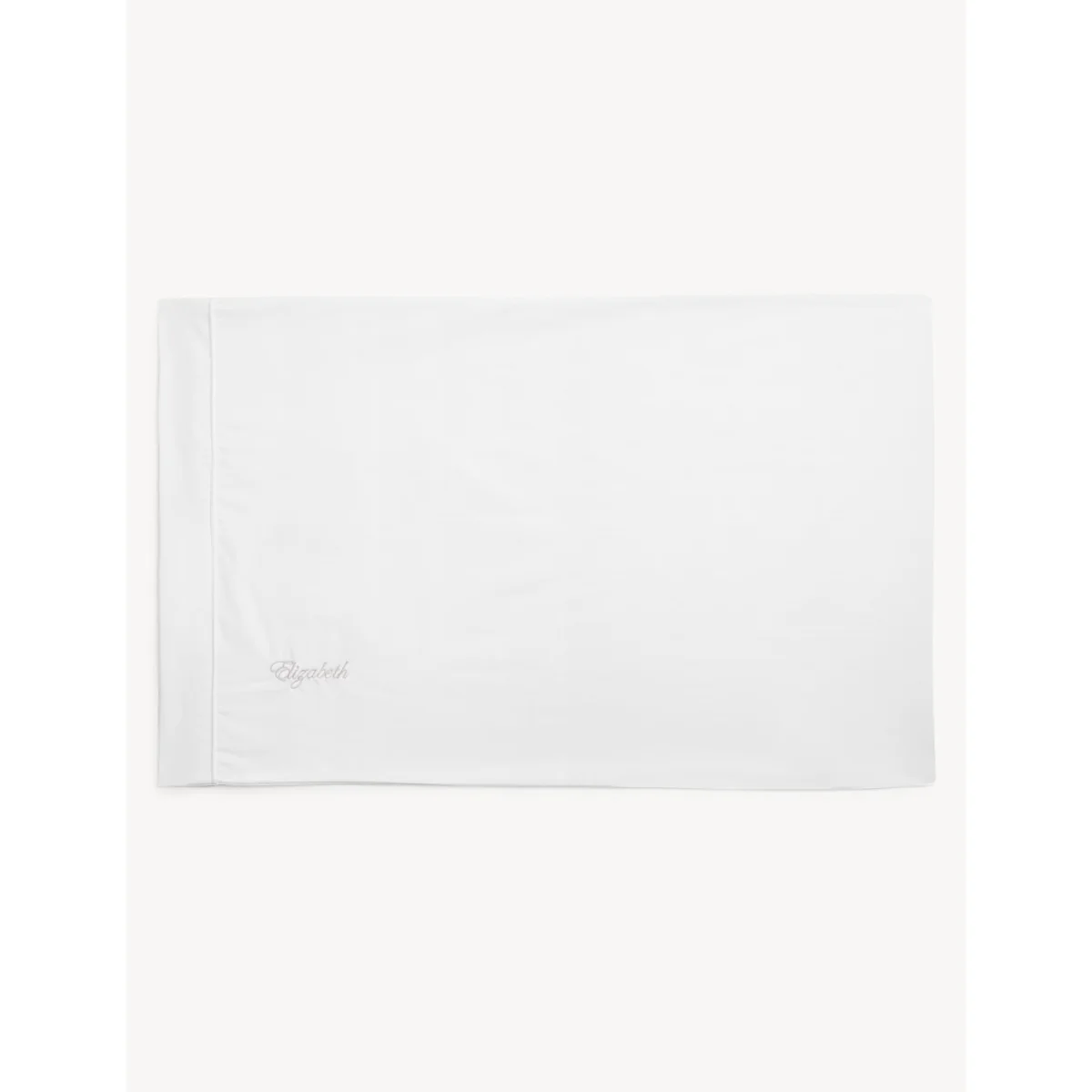 M&S Personalised Egyptian Cotton Pillowcase - White, White – image 3