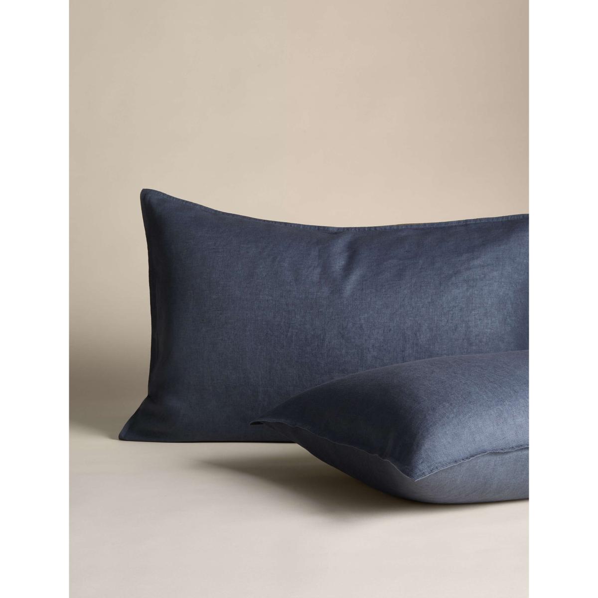 M&S 2 Pack Pure Linen Standard Pillowcases White – image 3