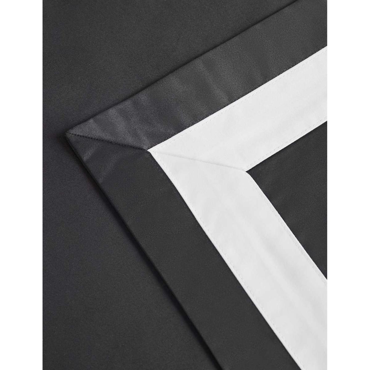 M&S X Kelly Hoppen 2 Pack Pure Cotton Double Border Pillowcases - Black Mix, Grey/White,Black/White,Black Mix – image 3