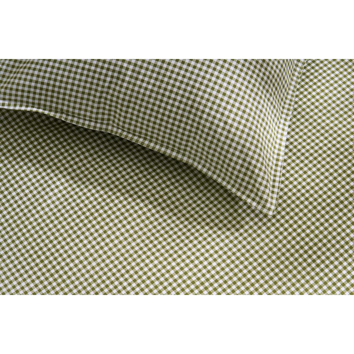 Tyce 100% Cotton Gingham Duvet Cover + 2 Pillowcases, Double, Khaki – image 6
