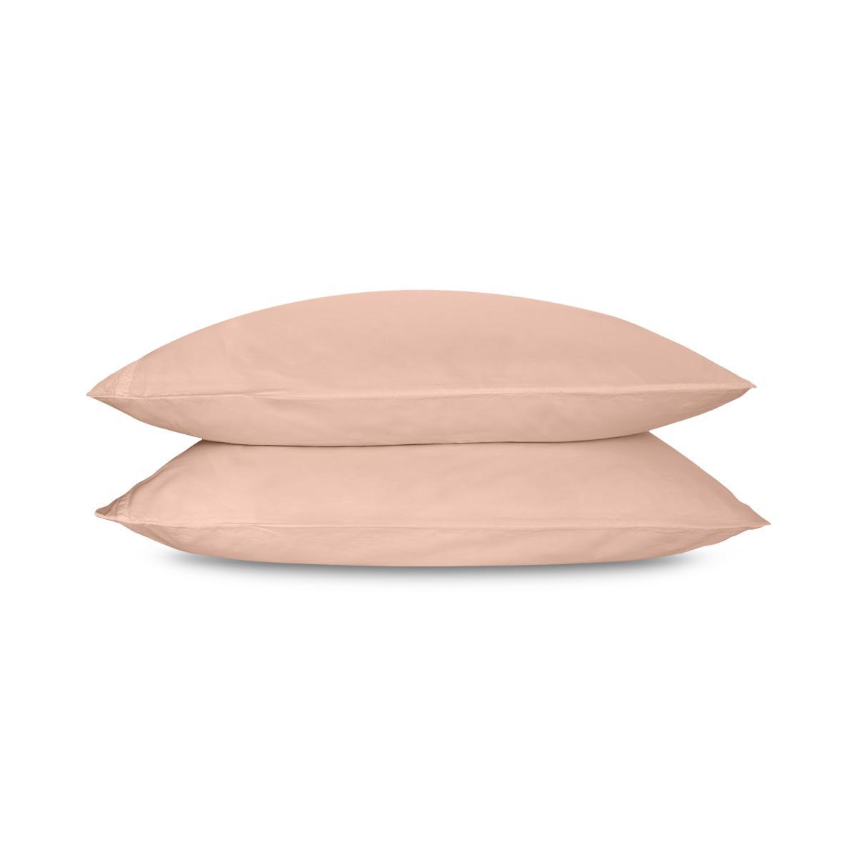 Zana Organic Cotton Stonewashed Pair Of Pillowcases, Plaster Pink – image 2