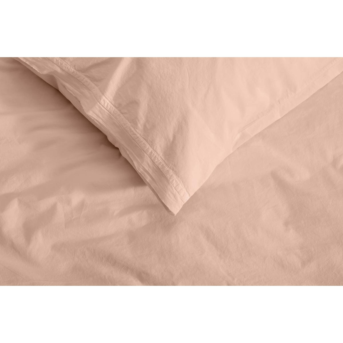 Zana Organic Cotton Stonewashed Pair Of Pillowcases, Plaster Pink – image 6
