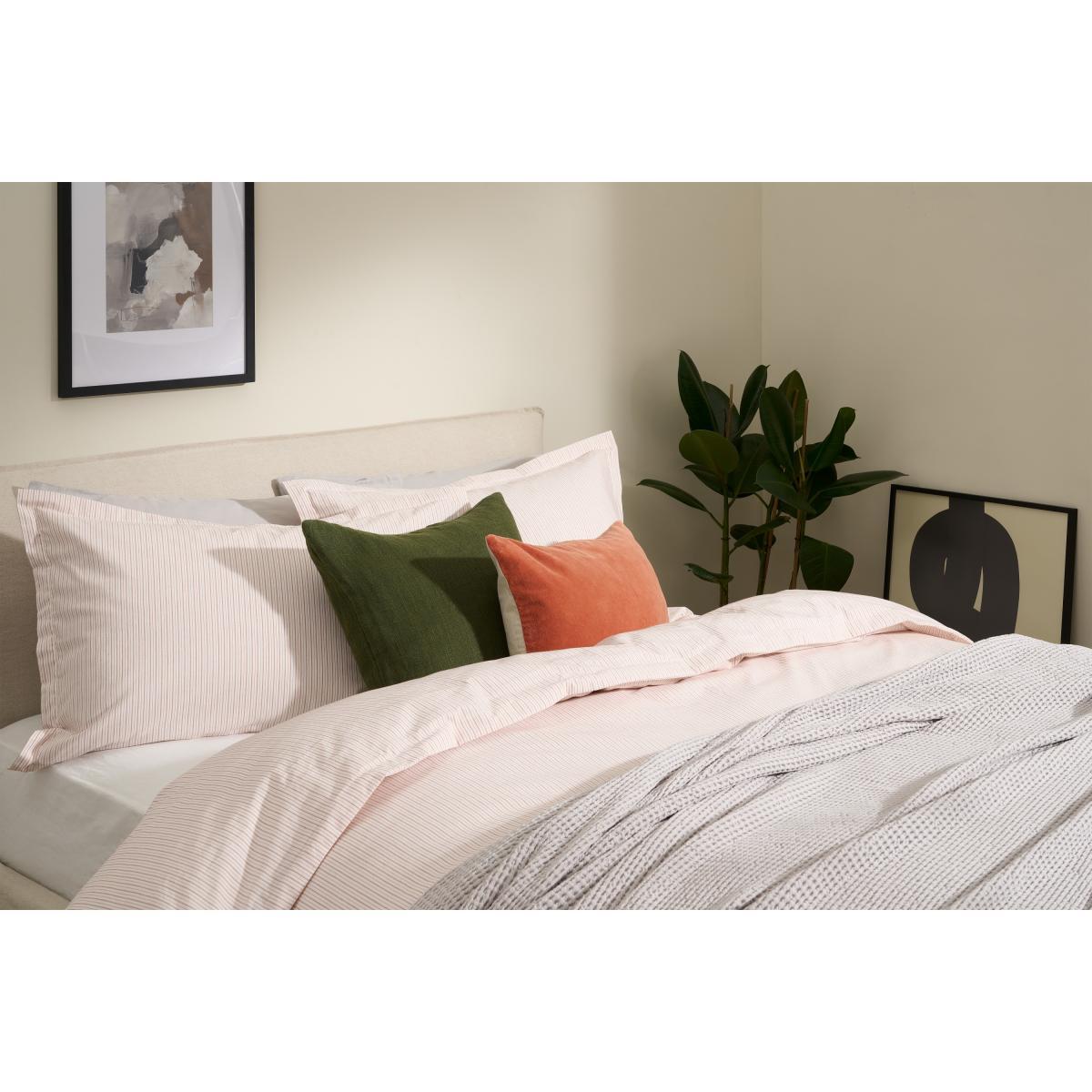 Laith 100% Organic Cotton Cover + 2 Pillowcases, King, Apricot – image 4