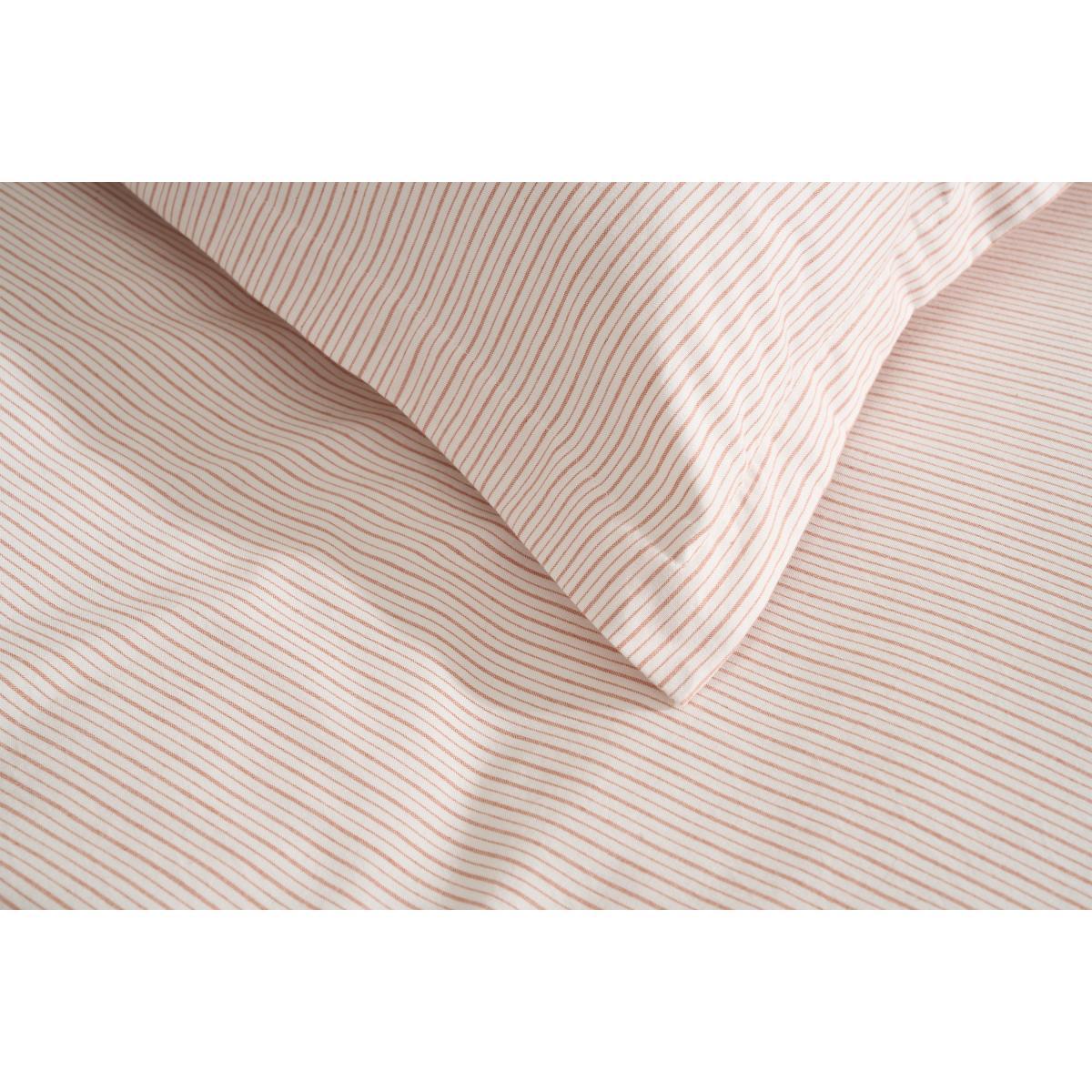 Laith 100% Organic Cotton Cover + 2 Pillowcases, King, Apricot – image 5