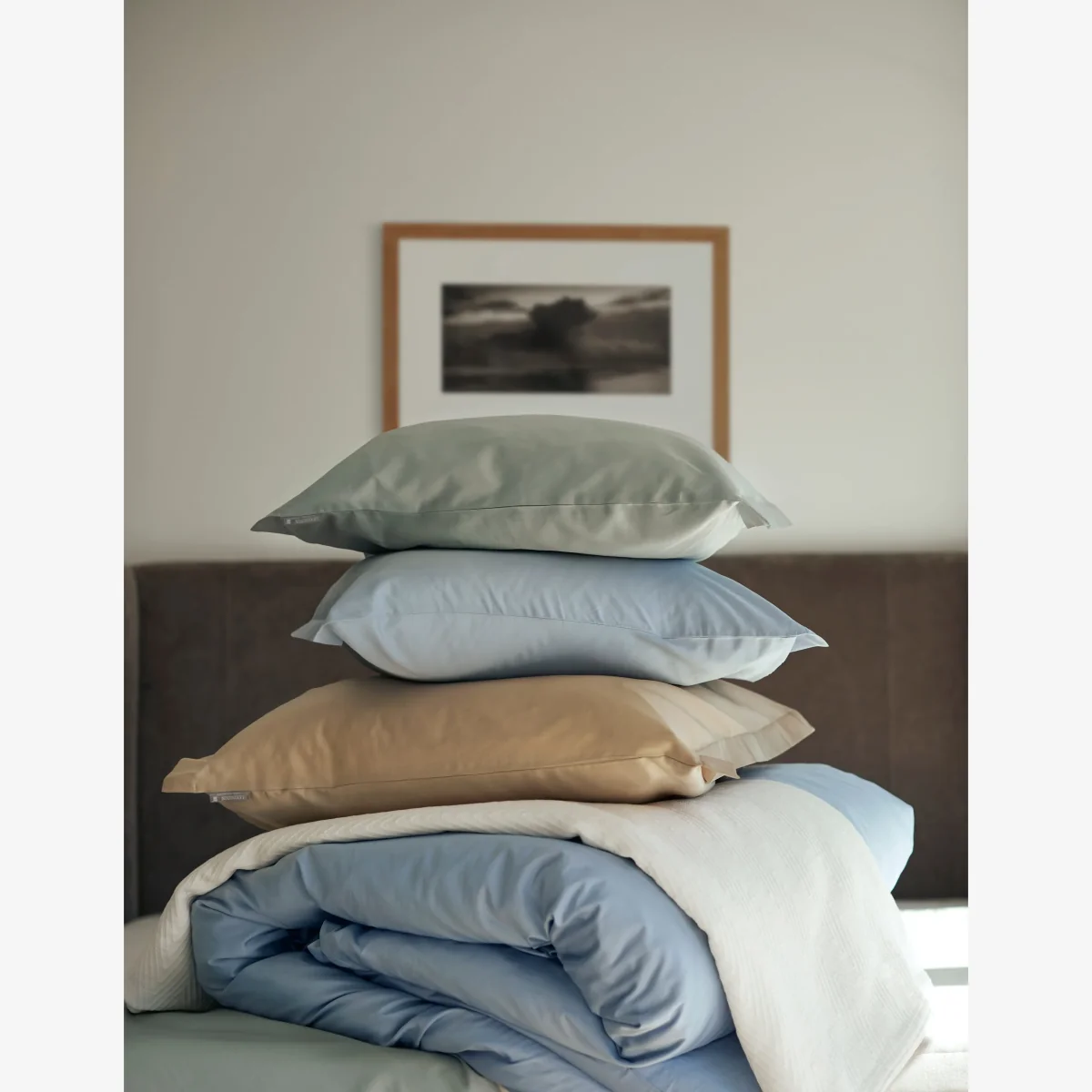 Hotel Cotton Sateen pillowcase 50x60 cm Sage green – image 1