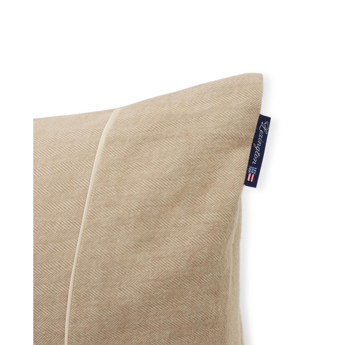Lexington Herringbone Flanell pillowcase 50x60 cm Beige-off white – image 3