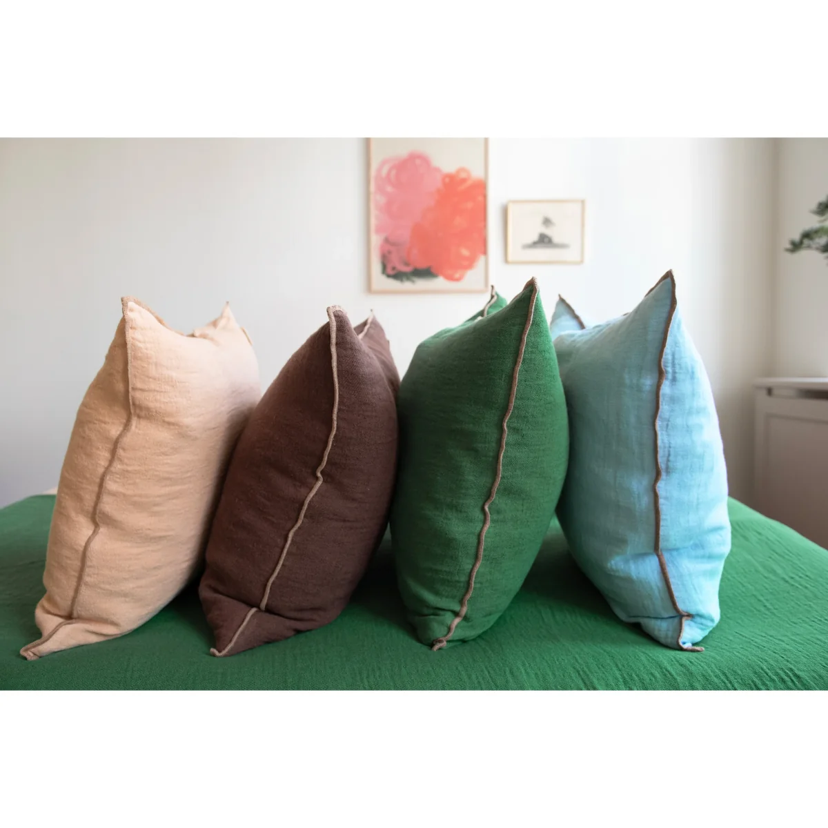 Brita Sweden Evy pillowcase Pistachio 50x50 cm – image 3