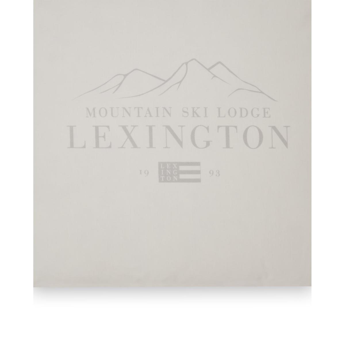 Lexington Lexington Printed Cotton Poplin pillowcase 50x60 cm White-light grey – image 3
