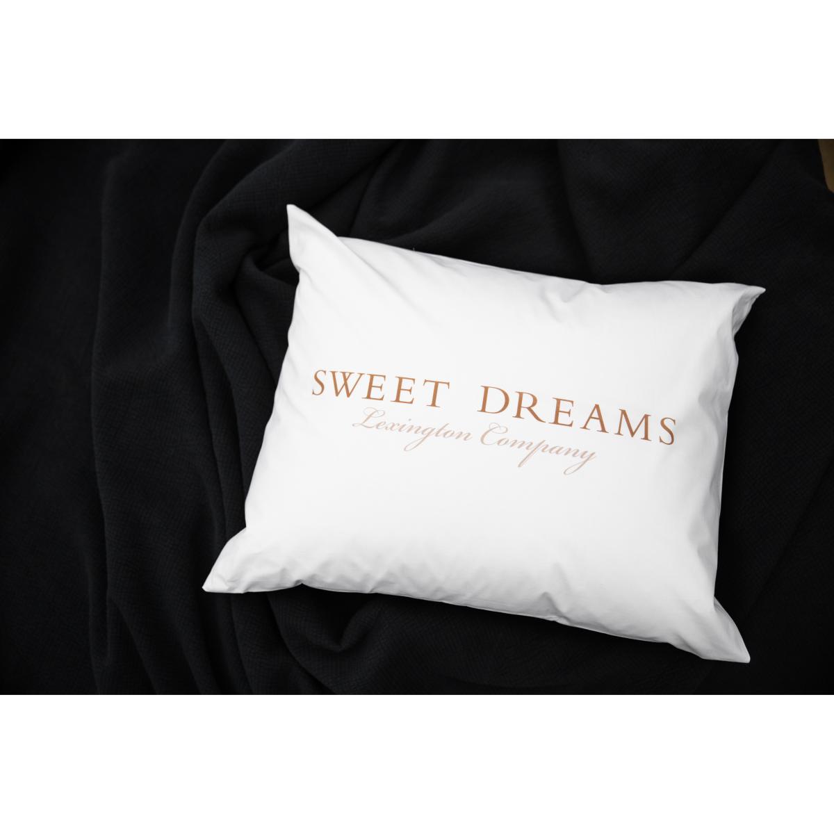Printed Sweet Dreams Poplin pillowcase 50x60 cm White – image 3