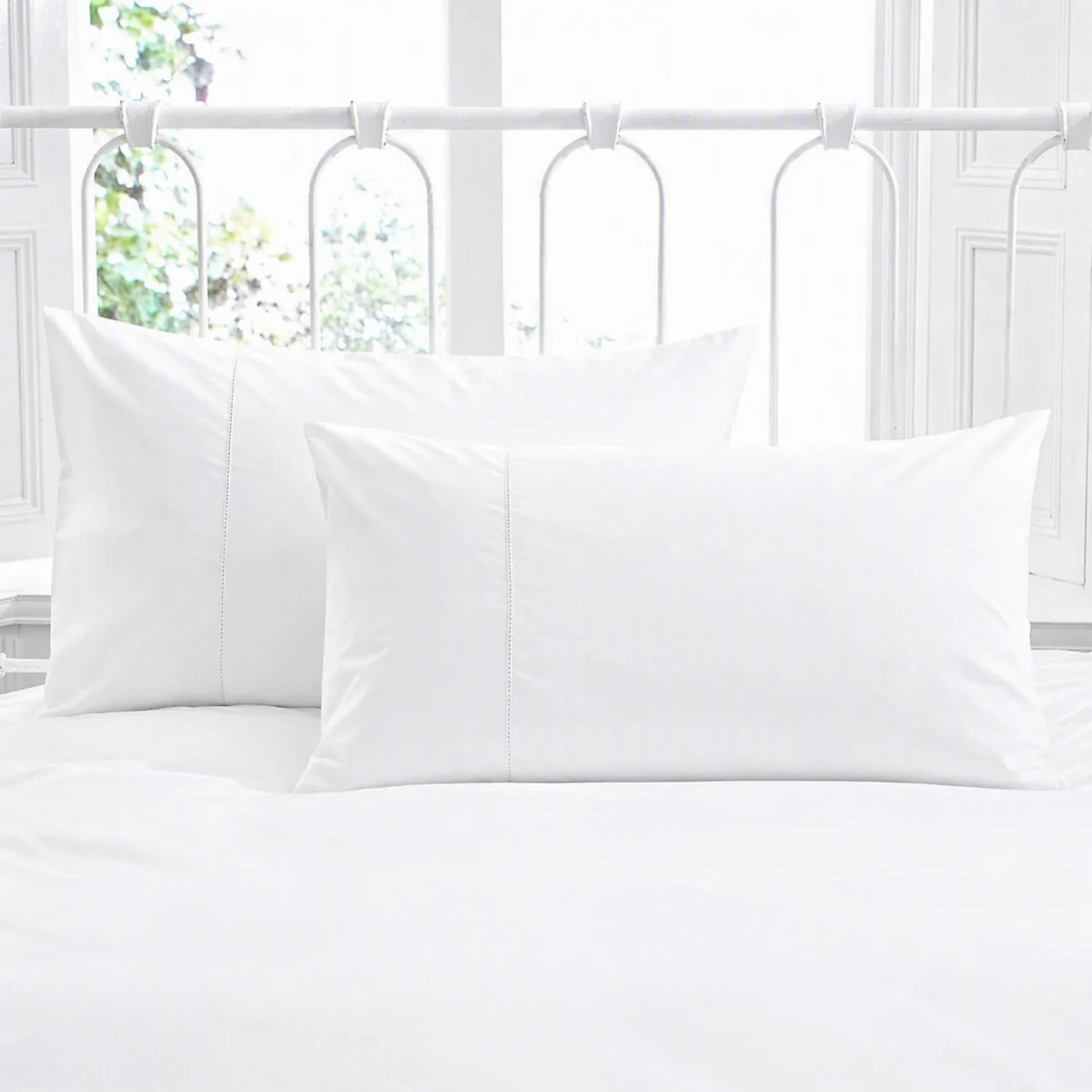 Martex Embroidered Oxford Pillowcase - White – image 2